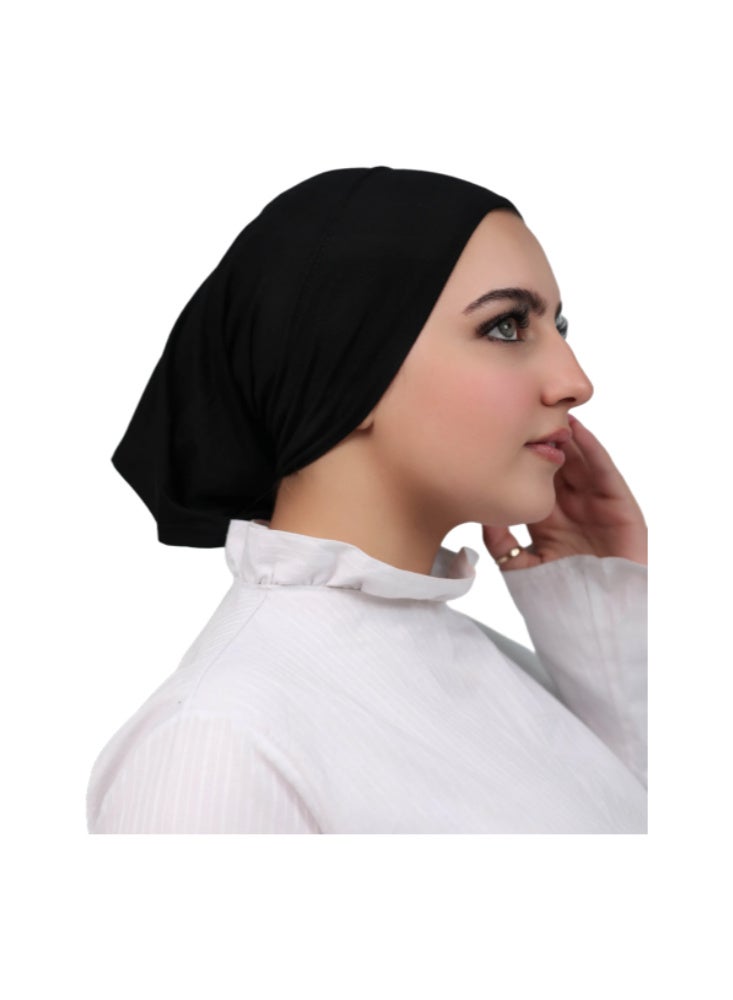 بندانة حجاب سوري كلاسيك مفتوحة من الجانبين خامة ناعمة - متوفرة بتشكيلة ألوان واسعة. - Image 2
